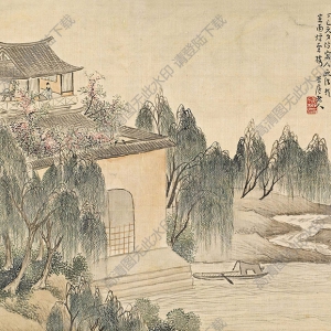 林紓國畫 閨思亂如云 高清大圖下載