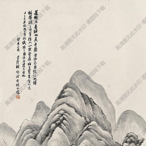 林紓國畫 臨吳歷山水 高清大圖下載