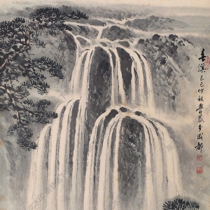 岑學(xué)恭國(guó)畫(huà) 春溪 高清大圖下載