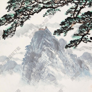 岑學(xué)恭國畫 華儼頂 高清大圖下載