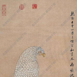 沈銓國(guó)畫(huà) 鷹 高清大圖下載