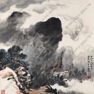 應(yīng)野平國(guó)畫(huà) 風(fēng)雨云涌 高清大圖下載