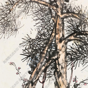 諸樂(lè)三作品 歲寒三友圖 高清大圖下載