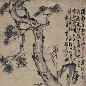 李鱓國(guó)畫(huà) 三友圖 高清大圖下載