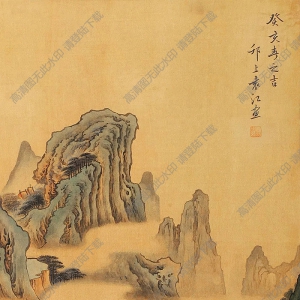 袁江國(guó)畫 山水 (11) 高清大圖下載