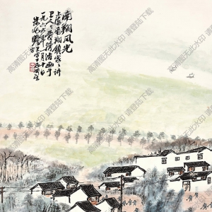 朱屺瞻國(guó)畫(huà) 南翔風(fēng)光 高清大圖下載