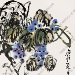 朱屺瞻國(guó)畫(huà) 葡萄 (1) 高清大圖下載