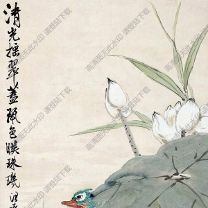 汪亞塵國畫 清光麗色 高清大圖下載