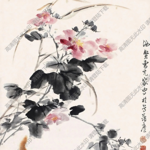曹克家國(guó)畫 貓戲圖 (8) 高清大圖下載