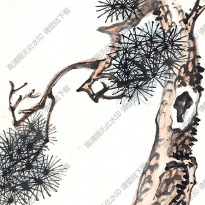 曾熙國(guó)畫(huà) 奇松圖 高清大圖下載