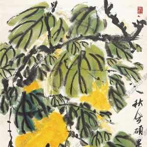 馮其庸國畫 秋風碩果圖 高清大圖下載