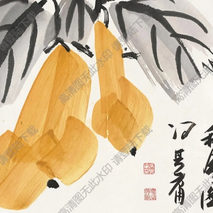 馮其庸國畫 秋風圖 高清大圖下載