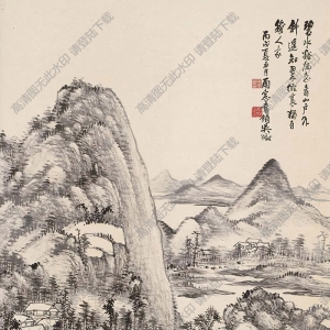 吳徵國(guó)畫(huà) 碧水青山 高清大圖下載
