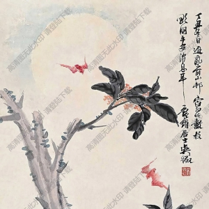 吳徵國(guó)畫(huà) 富貴圖 高清大圖下載