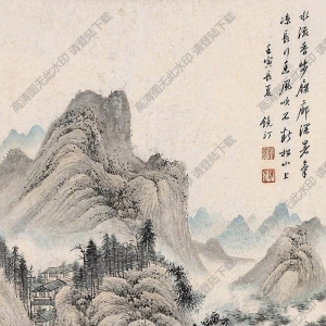 吳鏡汀國畫 山水 (3) 高清大圖下載