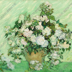 梵高作品_靜物瓶花_高清大圖下載