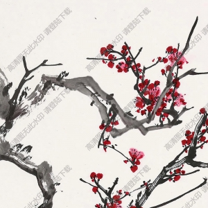于希寧國畫 紅梅 (10) 高清大圖下載