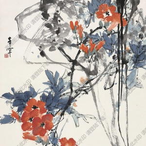 于希寧國畫 凌霄花 (2) 高清大圖下載