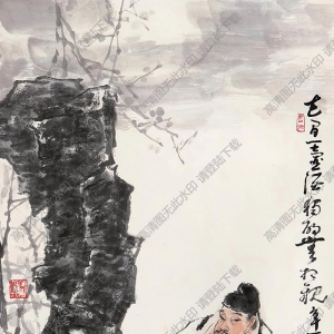 盧沉國(guó)畫(huà) 太白醉吟圖 高清大圖下載