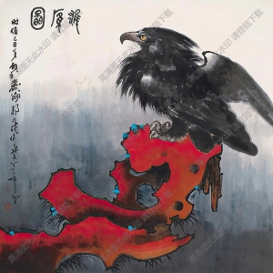 鄭乃珖國畫 雄鷹圖(6) 高清大圖下載