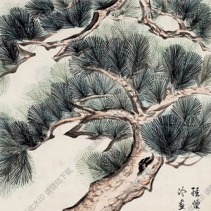 徐世昌國(guó)畫(huà) 竹石中堂 高清大圖下載