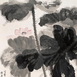 何瀛國(guó)畫 荷花 (2) 高清大圖下載