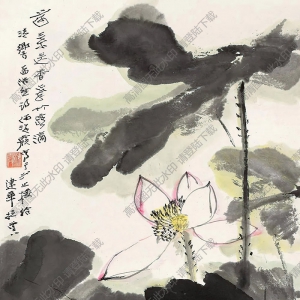 何瀛國(guó)畫 荷花 (7) 高清大圖下載