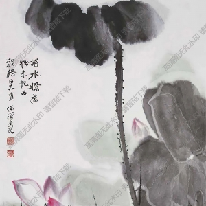 何瀛國(guó)畫 荷花 (8) 高清大圖下載