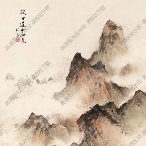 周懷民作品 陜甘道中所見(jiàn) 高清大圖下載