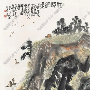 馮建吳作品 嚴(yán)陵釣臺(tái) 高清大圖下載