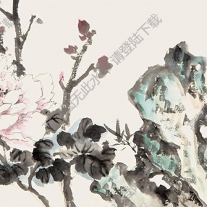 劉子久國(guó)畫 花卉 高清大圖下載