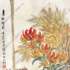 郭味蕖作品 麥?zhǔn)諘r節(jié) 高清大圖下載