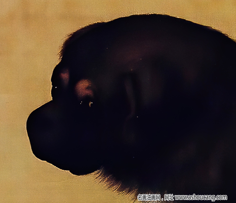 郎世寧 十駿犬圖4-蒼猊 高清名畫下載