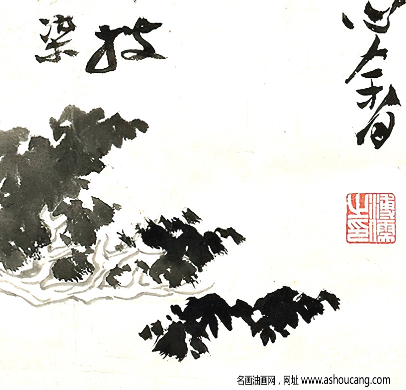 張大千、溥儒合作_秋江獨(dú)釣圖_國畫高清大圖下載