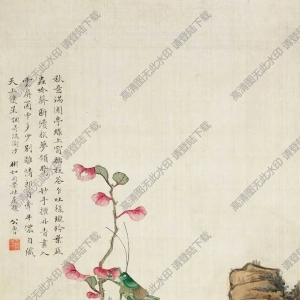 金陶陶國畫_仿南田筆意_高清大圖下載
