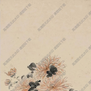 金章金陶陶國(guó)畫_牡丹菊花圖_高清大圖下載