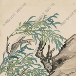 金章作品_水鷗圖_高清大圖下載