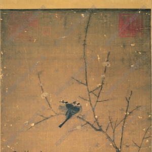 宋代趙佶_臘梅山禽圖_高清大圖下載